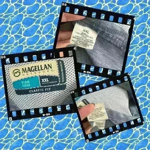 Magellan Outdoors Fish Gear Classic Fit Moisture Wicking Shirt XXL - Picture 3 of 3